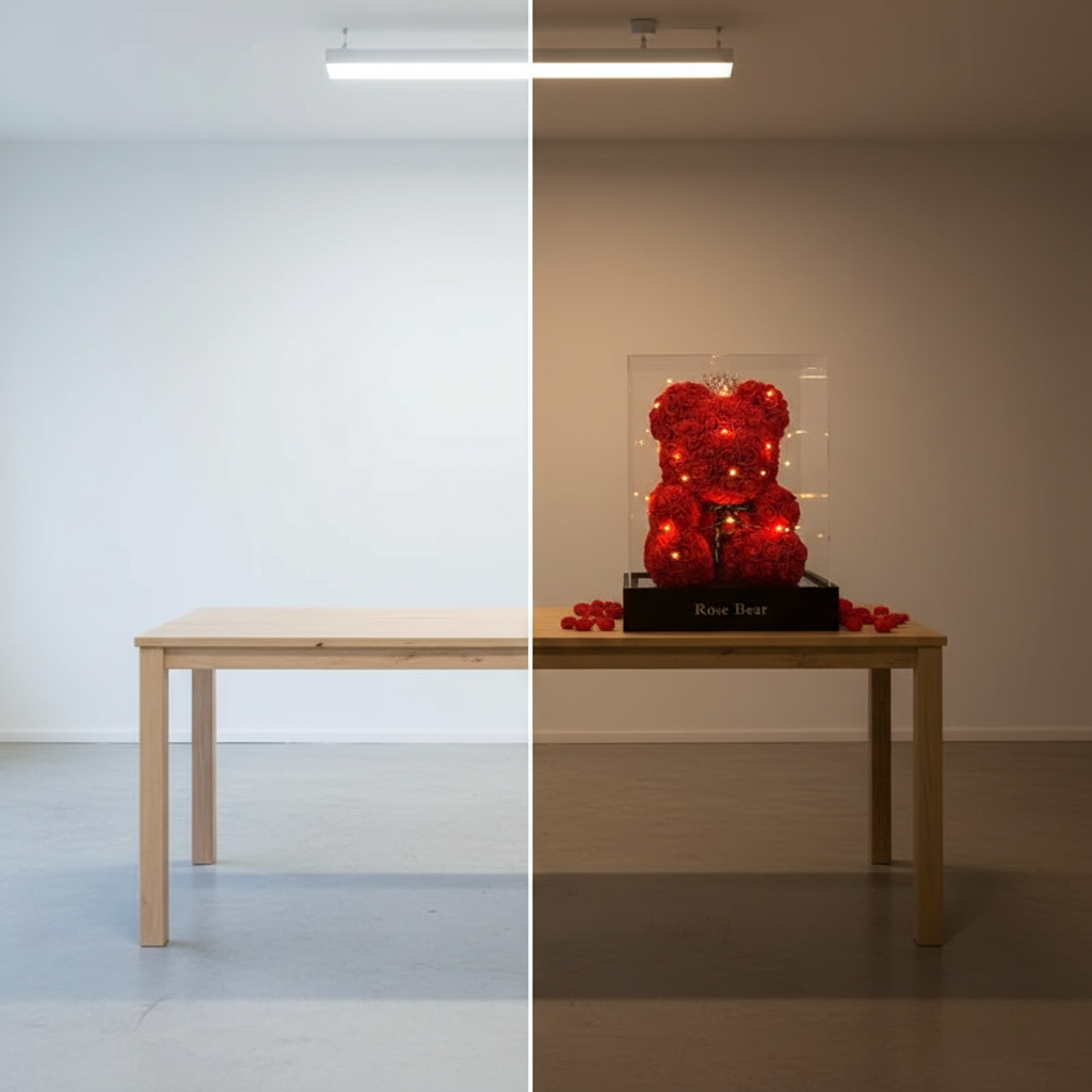 2025 New Artificial Flower Eternal Rose Teddy Bear for Mom Mother's Day Birthday Valentine's Day Anniversary Gifts & Decorations