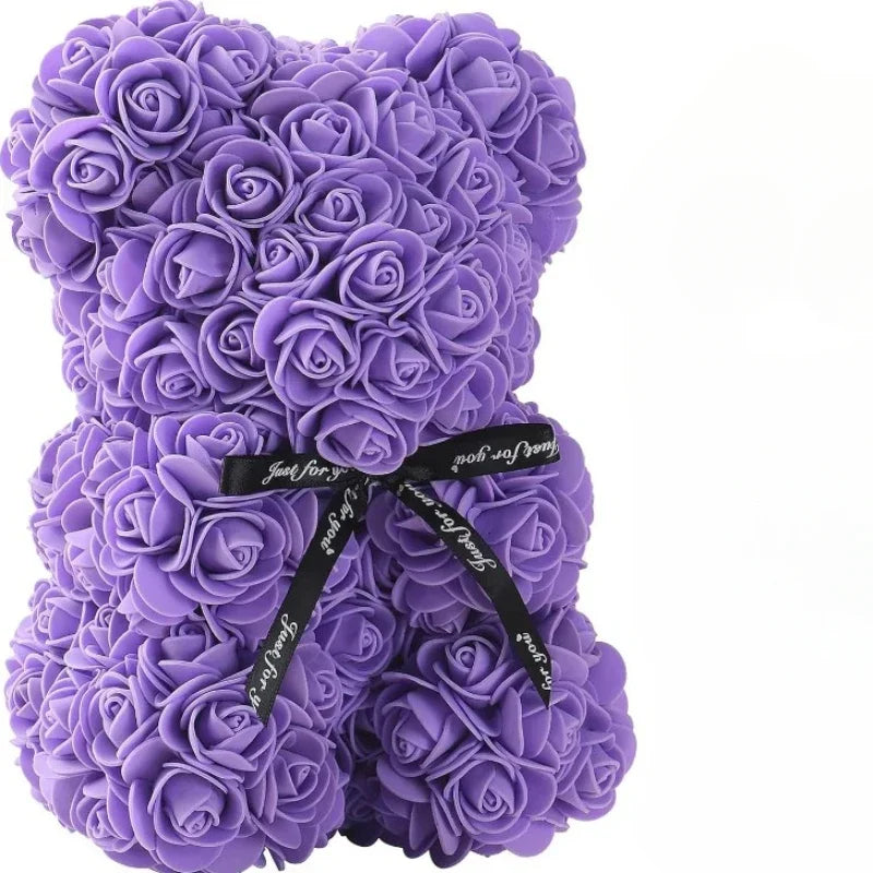 2025 New Artificial Flower Eternal Rose Teddy Bear for Mom Mother'S Day Birthday Valentine'S Day Anniversary Gifts & Decorations