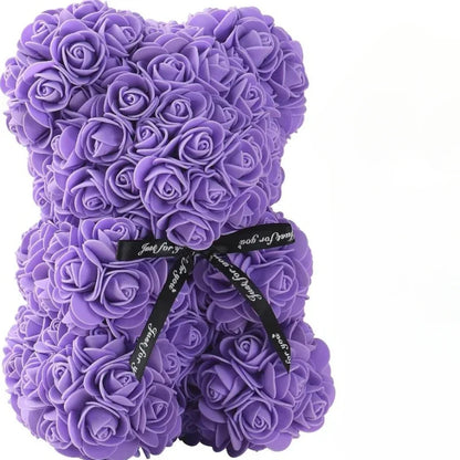 2025 New Artificial Flower Eternal Rose Teddy Bear for Mom Mother'S Day Birthday Valentine'S Day Anniversary Gifts & Decorations