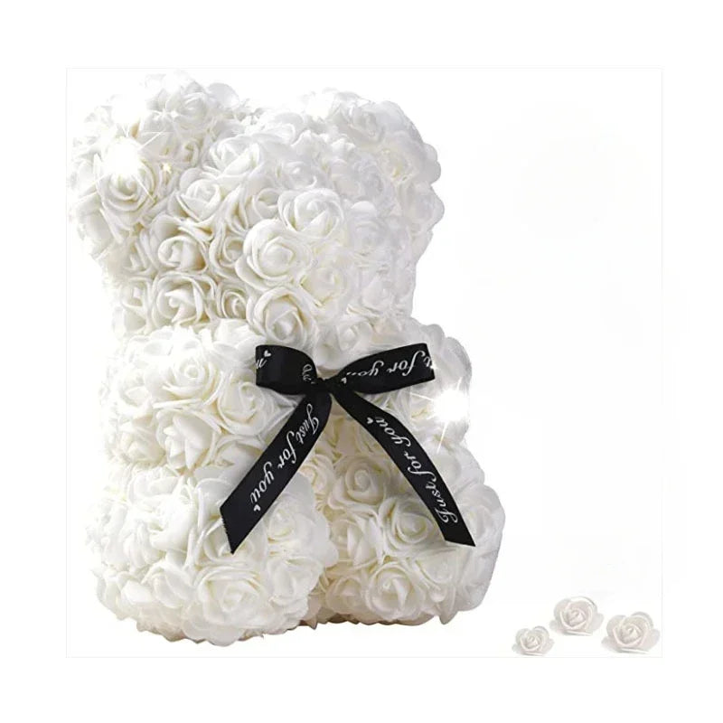2025 New Artificial Flower Eternal Rose Teddy Bear for Mom Mother'S Day Birthday Valentine'S Day Anniversary Gifts & Decorations
