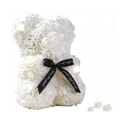 2025 New Artificial Flower Eternal Rose Teddy Bear for Mom Mother'S Day Birthday Valentine'S Day Anniversary Gifts & Decorations